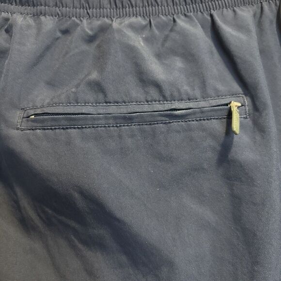 Nike Men's Windbreaker Track Pant Vintage Y2K Navy Yellow Ankle Zip Size XL - Picture 10 of 16